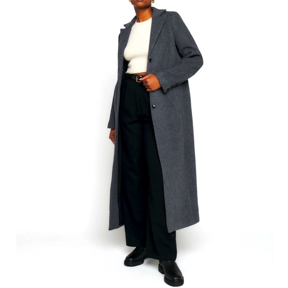 Reformation Dark Grey Wayne Coat Size XS
